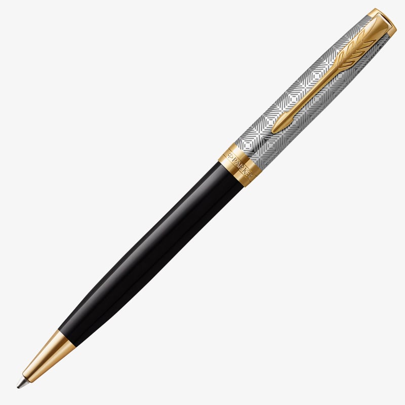 Parker Parker Sonnet Premium Ballpoint Pen - Metal & Black
