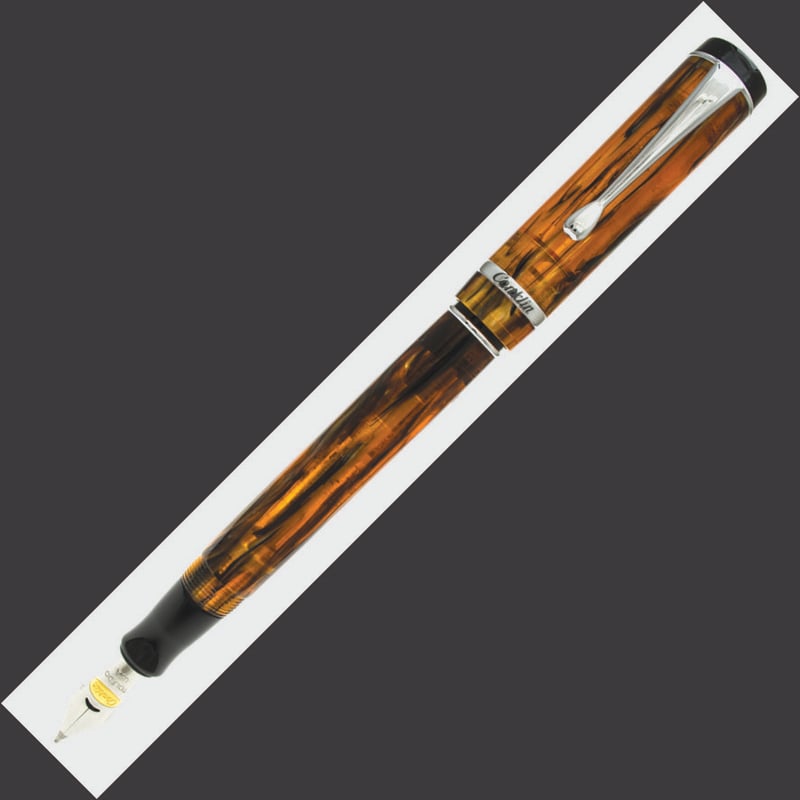 Conklin Conklin Duragraph Fountain Pen - Amber Chrome Trim