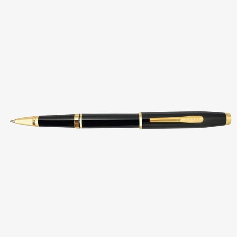 Cross Cross Coventry Rollerball Pen - Black Lacquer Gold Trim