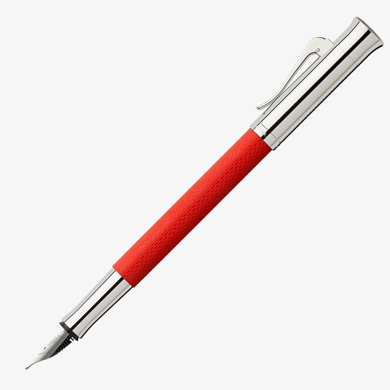 Graf von Faber-Castell Graf von Faber-Castell Guilloche Fountain Pen - India Red