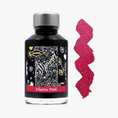 Diamine Shimmering Ink Bottle 50ml - Electric Pink