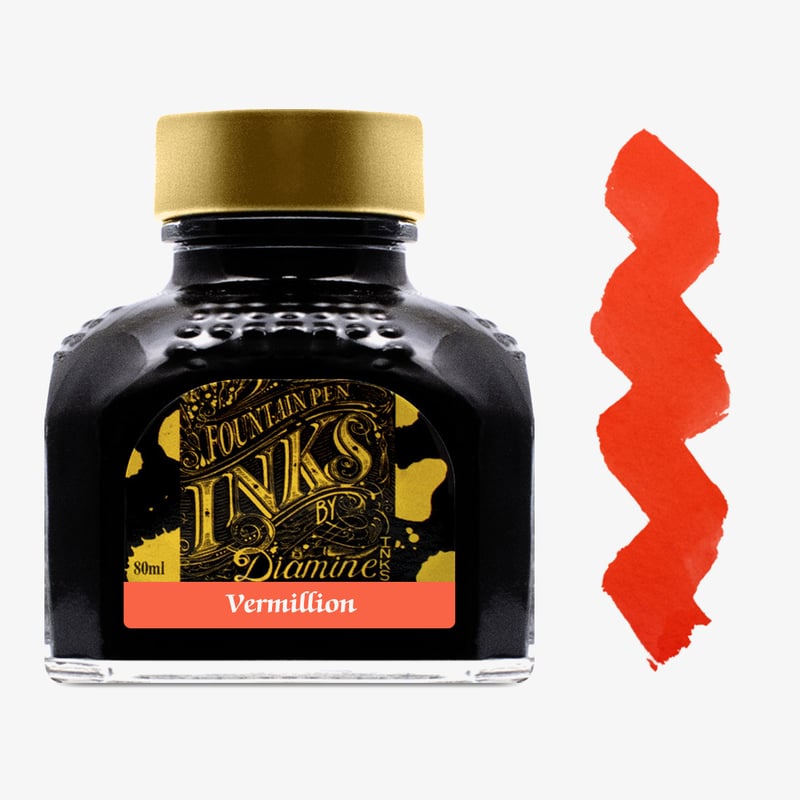 Diamine Inks Diamine Ink Bottle 80ml - Vermillion
