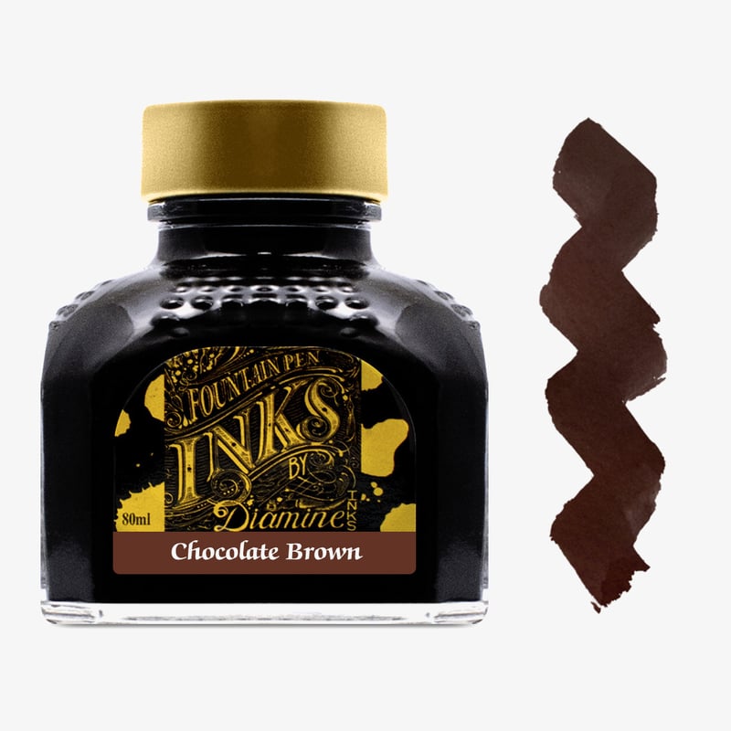 Diamine Inks Diamine Ink Bottle 80ml - Chocolate Brown