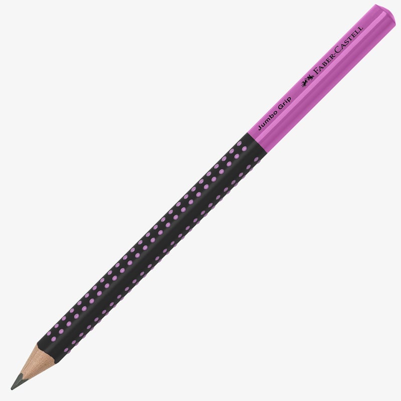 Faber-Castell Faber-Castell Jumbo Grip Graphic Pencil- Two Tone Black/Pink