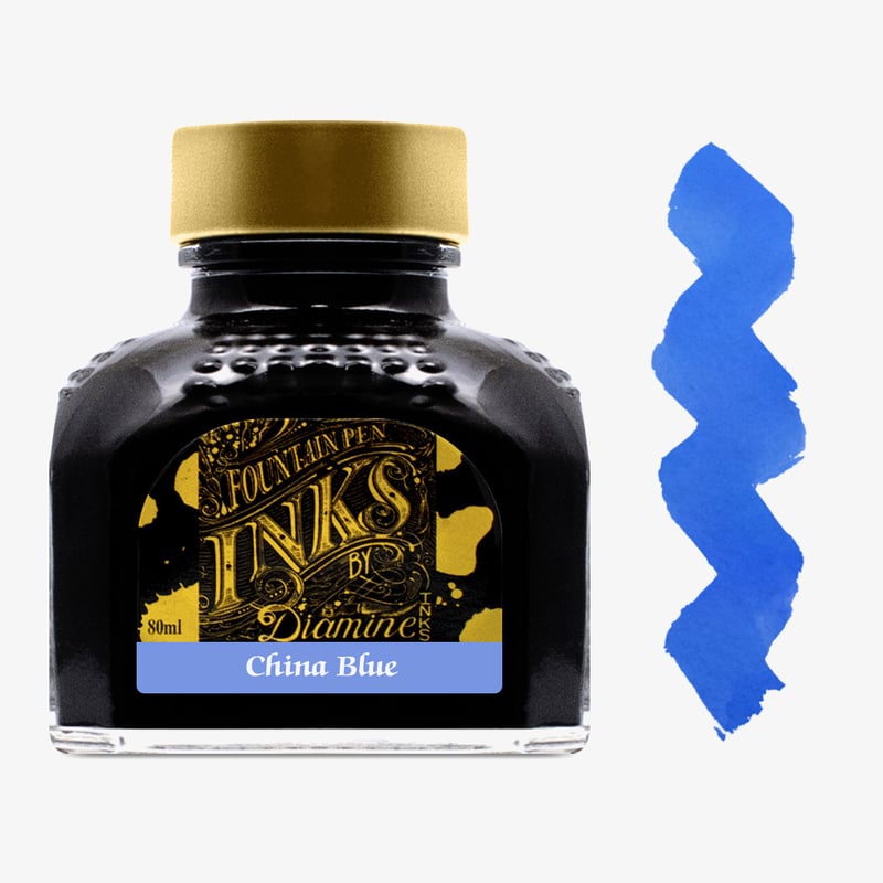 Diamine Inks Diamine Ink Bottle 80ml - China Blue