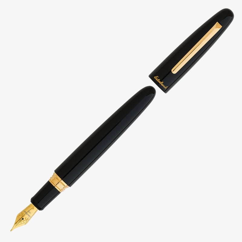 Esterbrook Esterbrook Estie Oversize Fountain Pen - Ebony Gold Trim