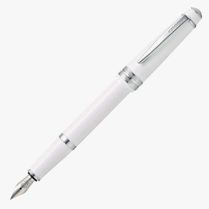 Cross Cross Bailey Light Fountain Pen - White Chrome Trim