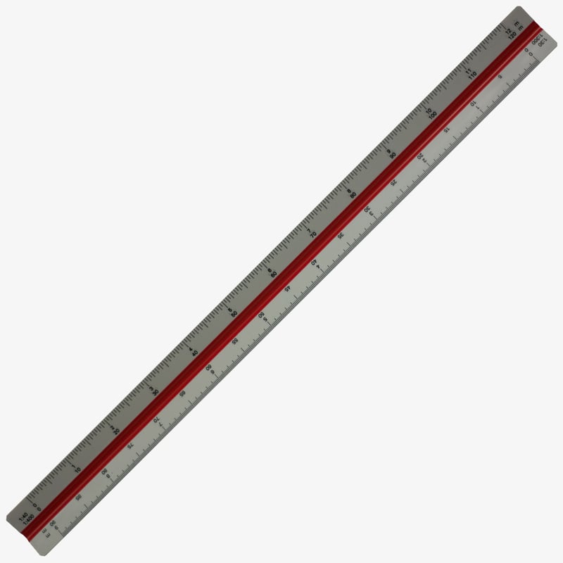 Rotring Architect Triangular Reduction Scale - 1:1 to 1:500