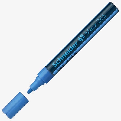 Schneider Maxx 265 Liquid Chalk Marker - Bullet Tip - Blue