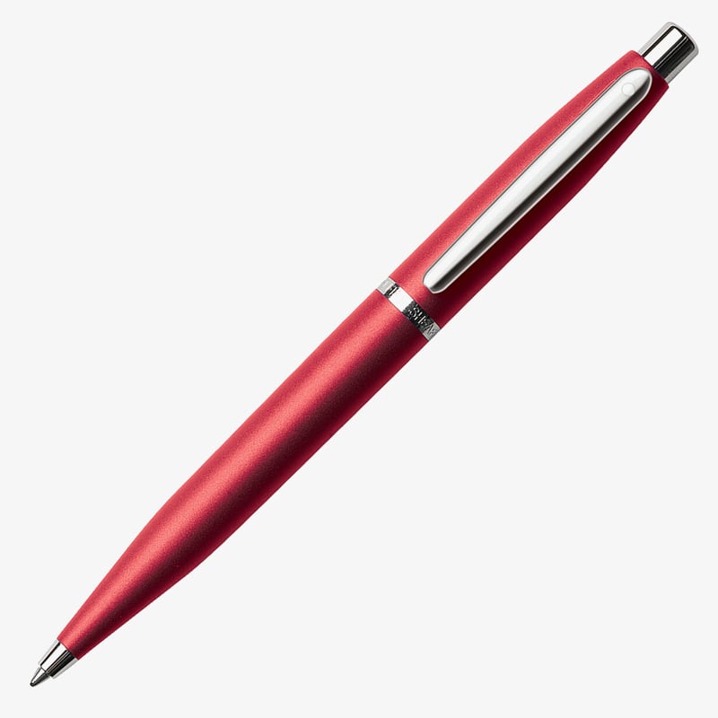 Sheaffer Sheaffer VFM Ballpoint Pen - Excessive Red Chrome Trim