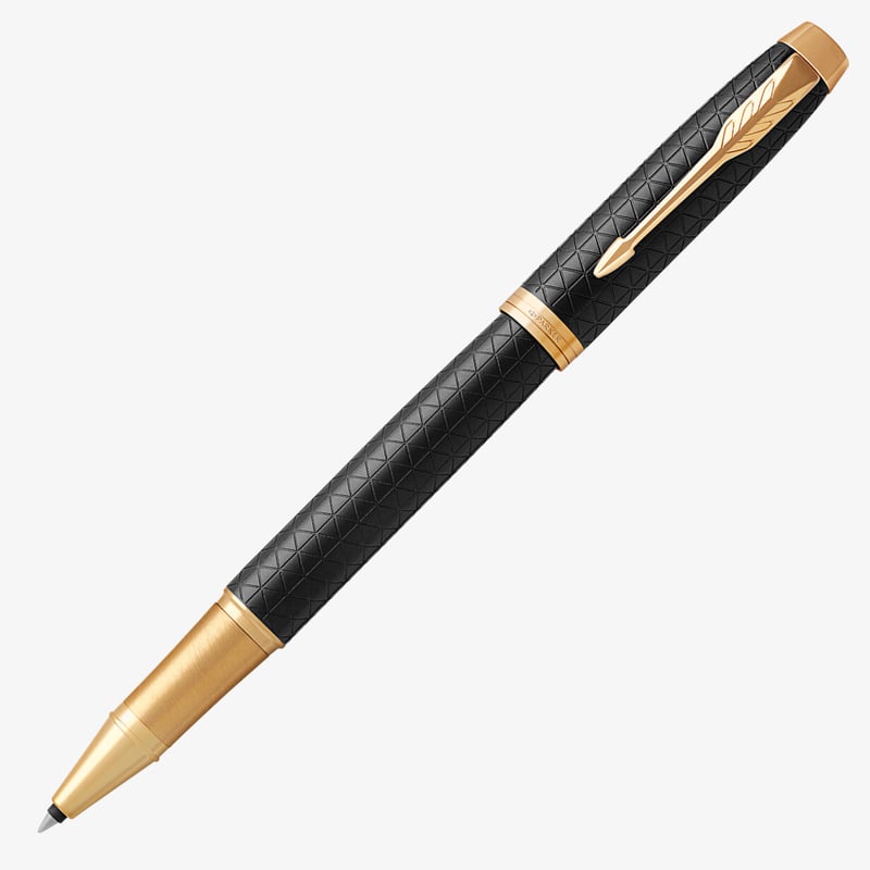 Parker Parker IM Premium Rollerball Pen - Black Gold Trim