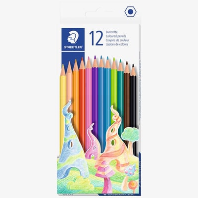 Staedtler Woodless Colouring Pencils - Assorted Colours (Pack of 12)