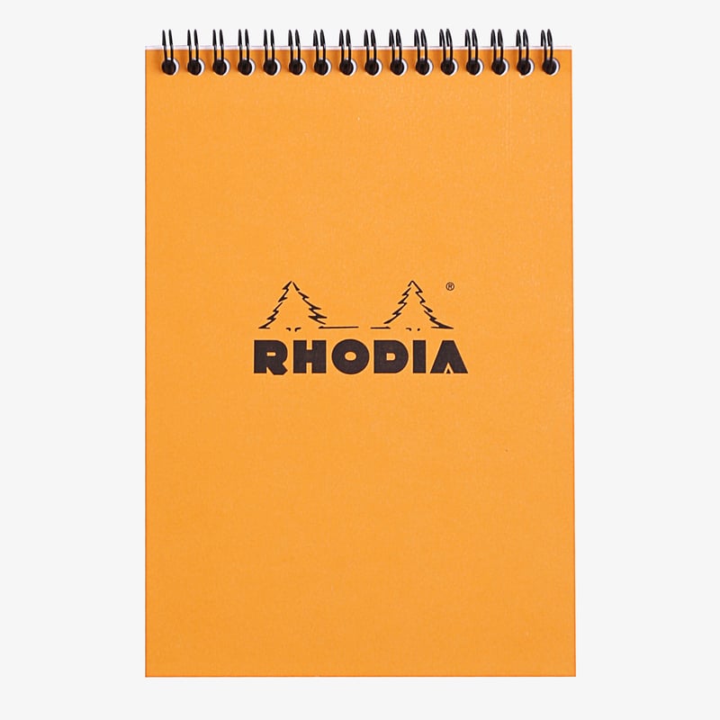 Rhodia Rhodia Classic Wirebound Notepad - Large - Orange - Squared