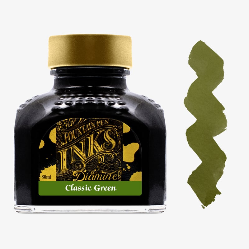 Diamine Inks Diamine Ink Bottle 80ml - Classic Green 