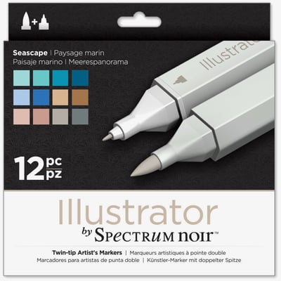 Spectrum Noir Spectrum Noir Illustrator Markers - Seascape (Pack of 12)