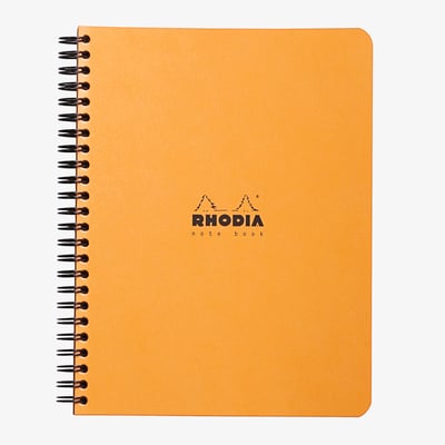 Rhodia Classic Wirebound Notebook - Medium - Orange - Dotted