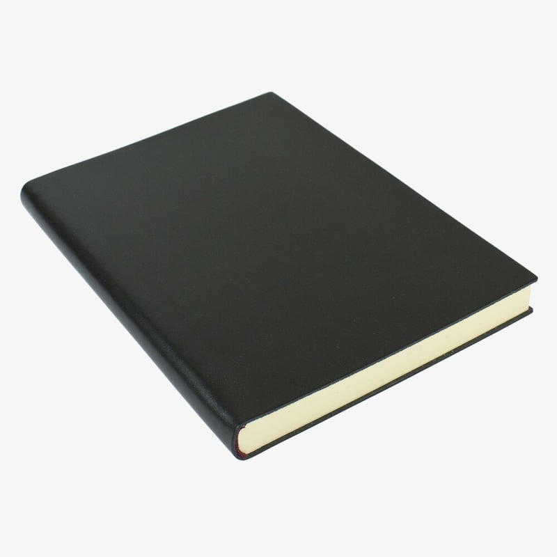 Papuro Papuro Torcello Leather Journal - Black - Oversize