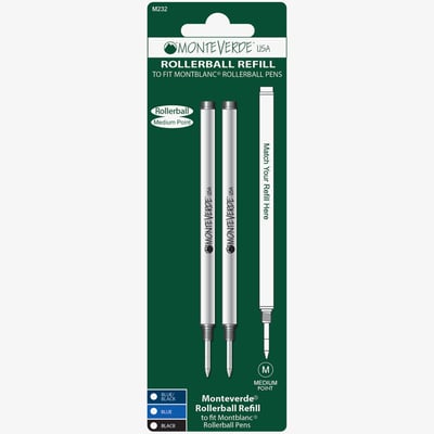 Monteverde Rollerball Refill To Fit Montblanc - Blue