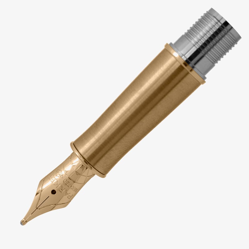 Parker Parker Sonnet Nib - Satin Gold Trim - Solid 18K Gold