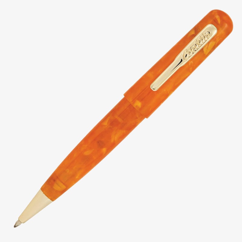 Conklin Conklin All American Ballpoint Pen - Sunburst Orange Gold Trim