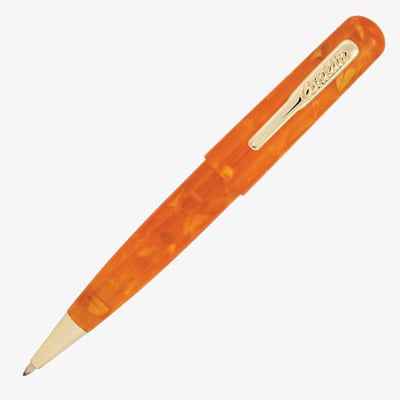 Conklin All American Ballpoint Pen - Sunburst Orange Gold Trim
