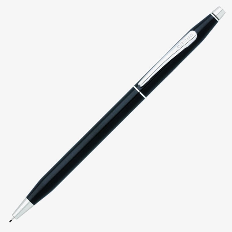 Cross Cross Century Classic Pencil - Black Lacquer Chrome Trim
