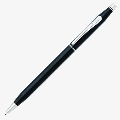 Cross Century Classic Pencil - Black Lacquer Chrome Trim