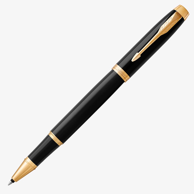 Parker Parker IM Rollerball Pen - Gloss Black Gold Trim