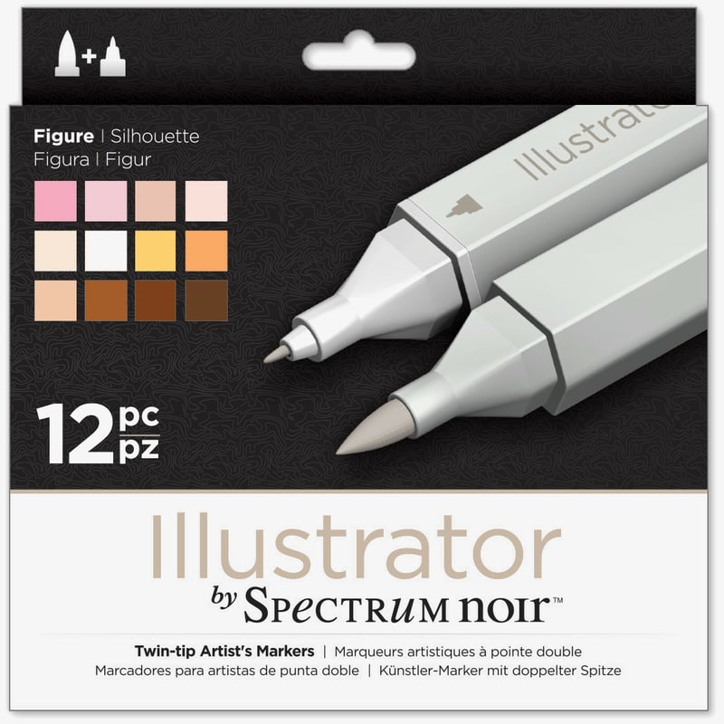 Spectrum Noir Spectrum Noir Illustrator Markers - Figure (Pack of 12)