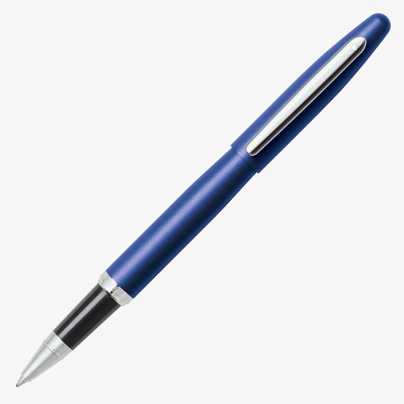 Sheaffer Sheaffer VFM Rollerball Pen - Neon Blue Chrome Trim