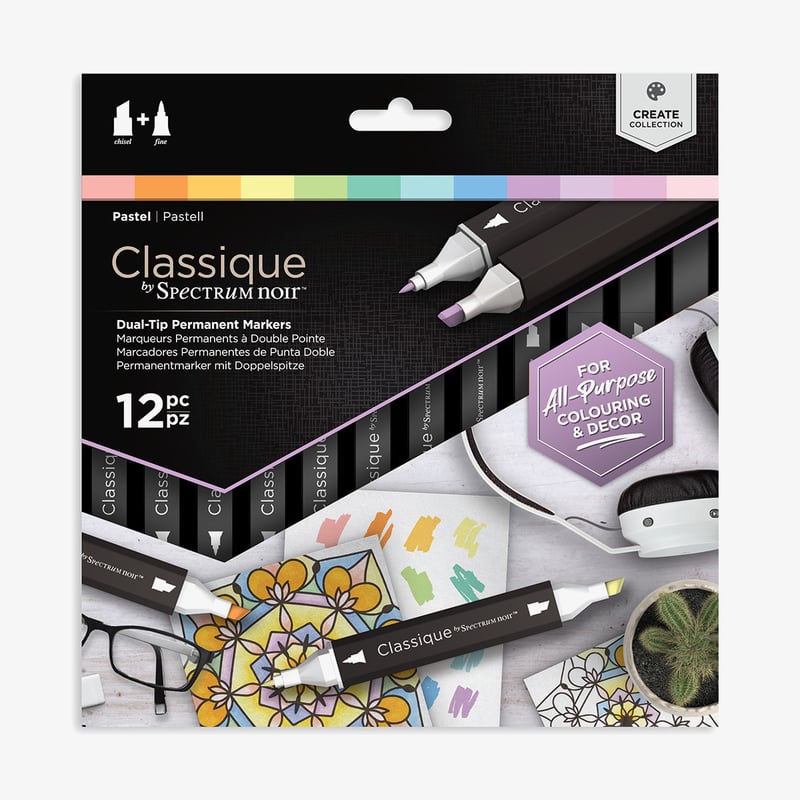 Spectrum Noir Spectrum Noir Classique Markers - Subtle Pastels (Pack Of 12)
