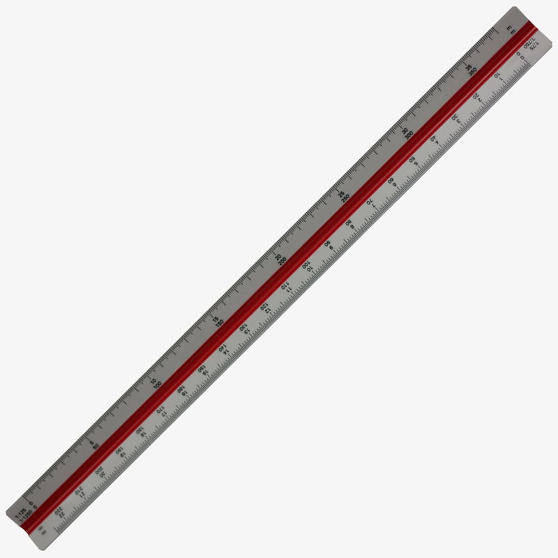Rotring Rotring Architect Triangular Reduction Scale - 1:1 to 1:1250