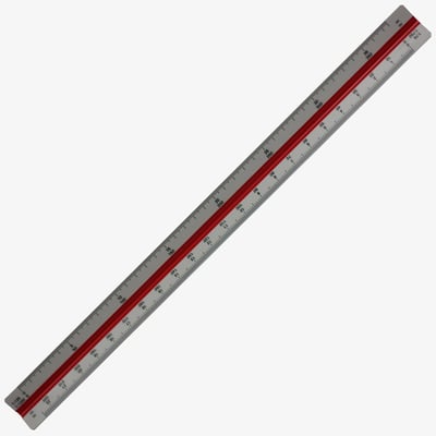 Rotring Architect Triangular Reduction Scale - 1:1 to 1:1250