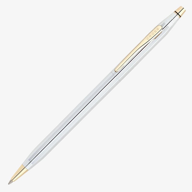 Cross Cross Classic Century Ballpoint Pen - Medalist Chrome and Gold