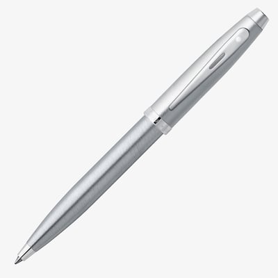 Sheaffer 100 Ballpoint Pen - Brushed Chrome Nickel Trim