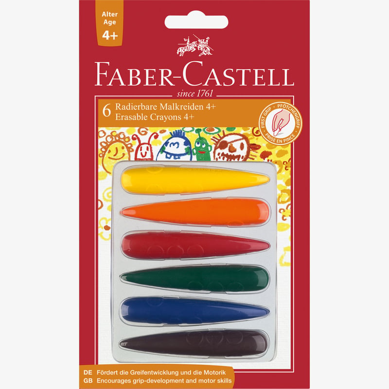 Faber-Castell Faber-Castell Crayon Fingers - Blister of 6