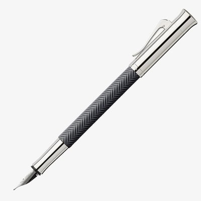 Graf von Faber-Castell Guilloche Fountain Pen - Ciselé Black