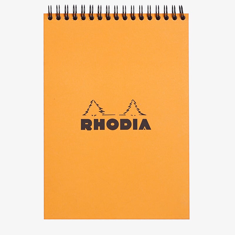 Rhodia Rhodia Classic Wirebound Notepad - Large - Orange - Lined