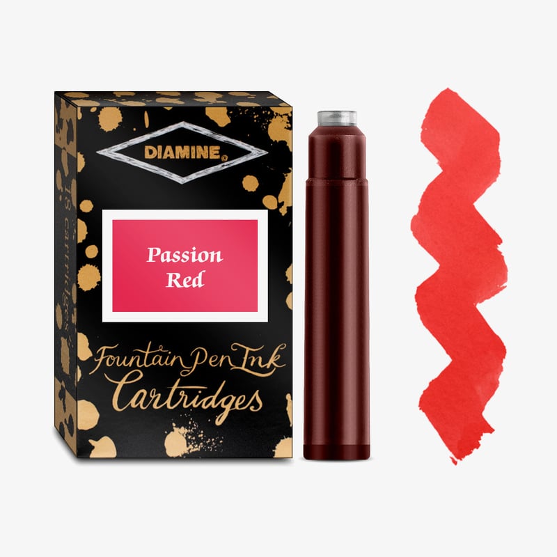 Diamine Inks Diamine Ink Cartridge - Passion Red (Pack of 18)