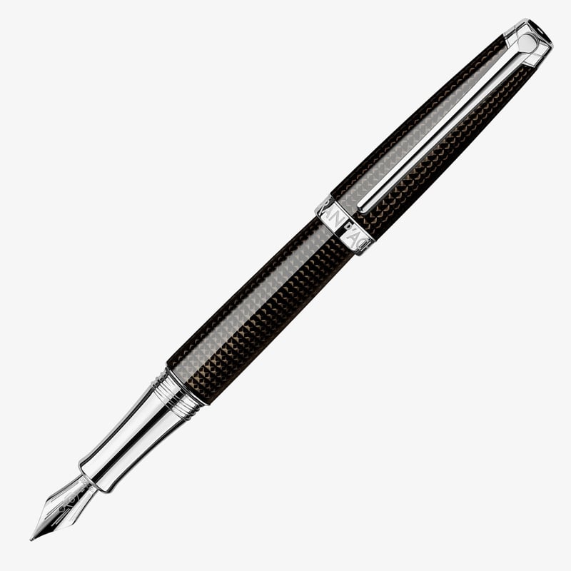 Caran d'Ache Caran d'Ache Léman Fountain Pen - Du Nuit Guilloché
