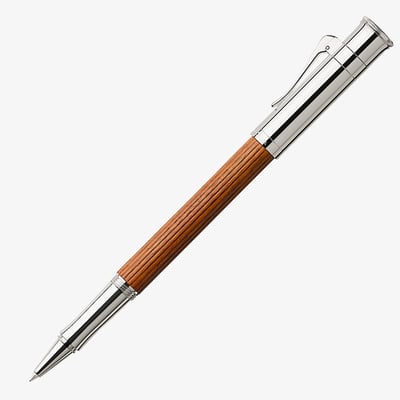 Graf von Faber-Castell Classic Rollerball Pen - Pernambuco Platinum Plated