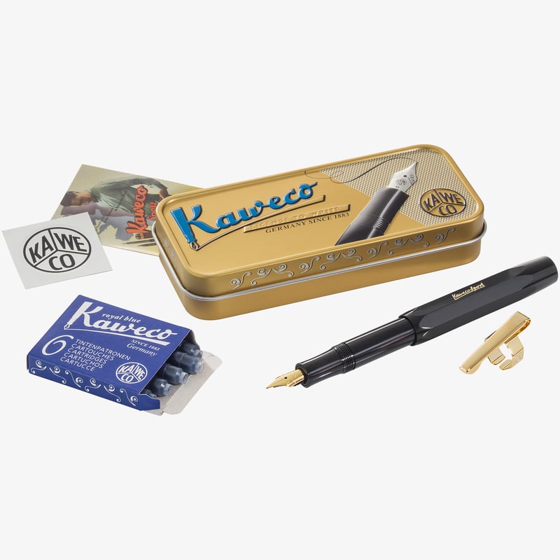 Kaweco Kaweco Classic Sport Fountain Pen Gift Set - Black