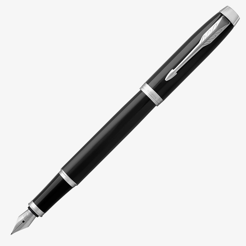 Parker Parker IM Fountain Pen - Gloss Black Chrome Trim