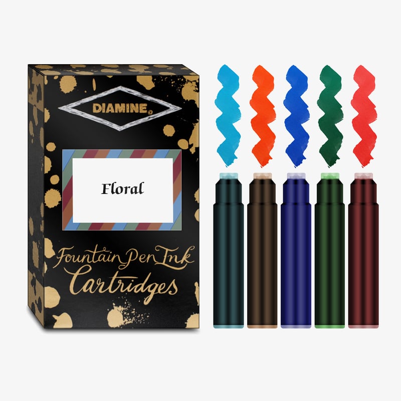 Diamine Inks Diamine Ink Cartridge - Floral Colours (Pack of 20)
