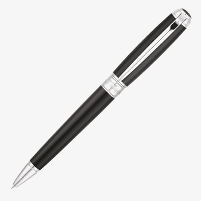 S.T. Dupont Line-D Medium Ballpoint Pen - Black & Palladium