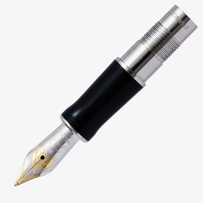 Parker Duofold International Nib - Solid 18K Gold Platinum Plated
