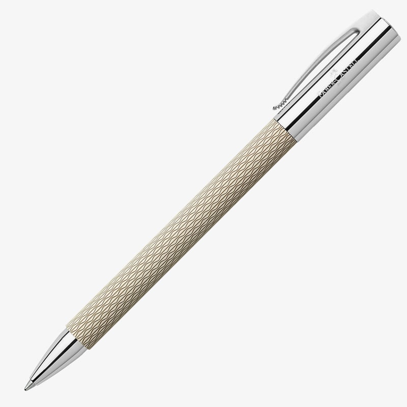 Faber-Castell Faber-Castell Ambition OpArt Ballpoint Pen - White Sand