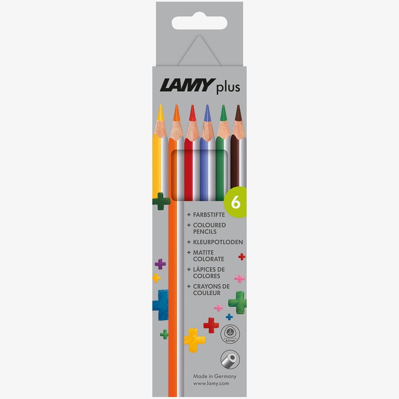 Lamy Lamy Plus Colouring Pencils - Assorted Colours (Pack of 6)