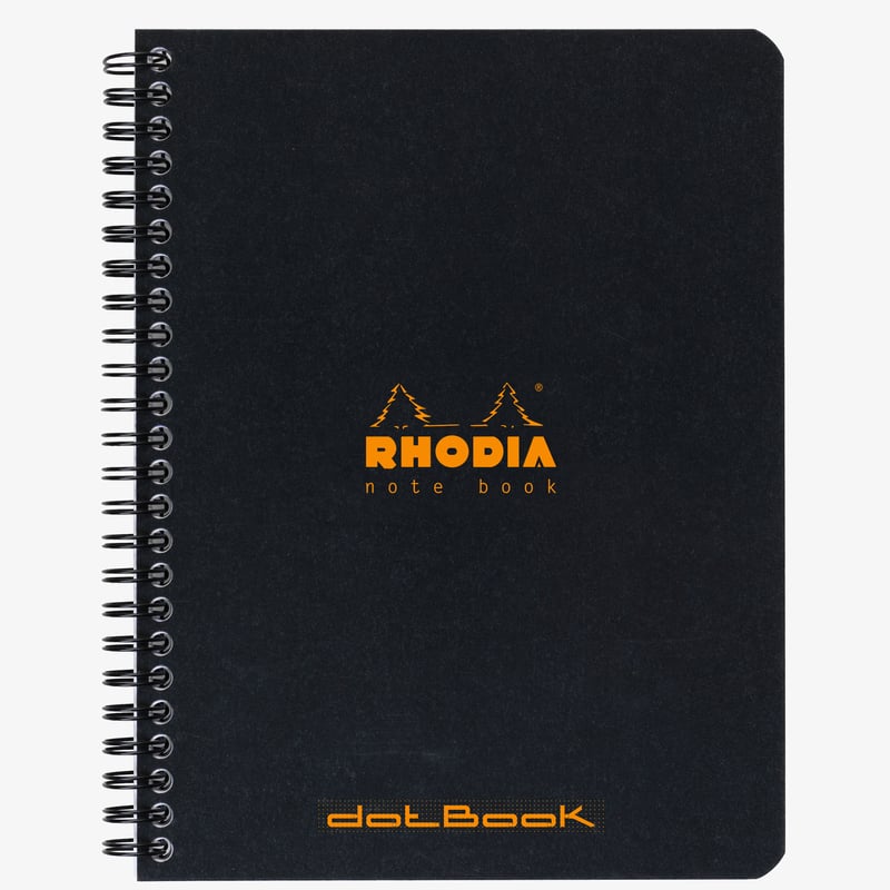 Rhodia Rhodia Classic Wirebound Notebook - Medium - Black - Dotted