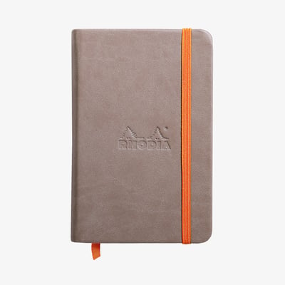 Rhodia Hardcover Notebook - Small - Taupe - Lined
